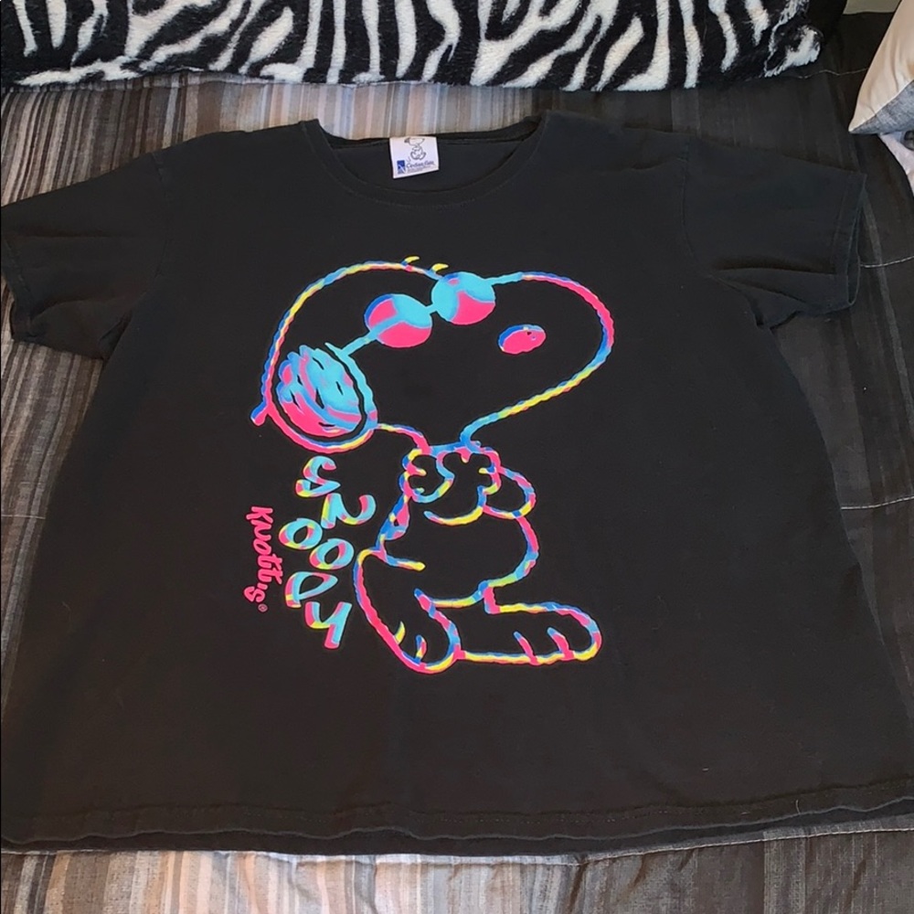 Black Snoopy T-Shirt